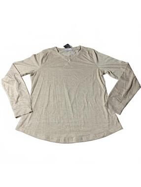 Splendid Women's Long Sleeve Beige Top Size Medium